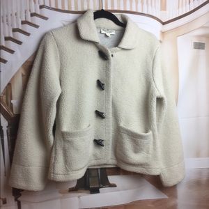 Norm Thompson Jacket Fuzzy Women’s Beige XS